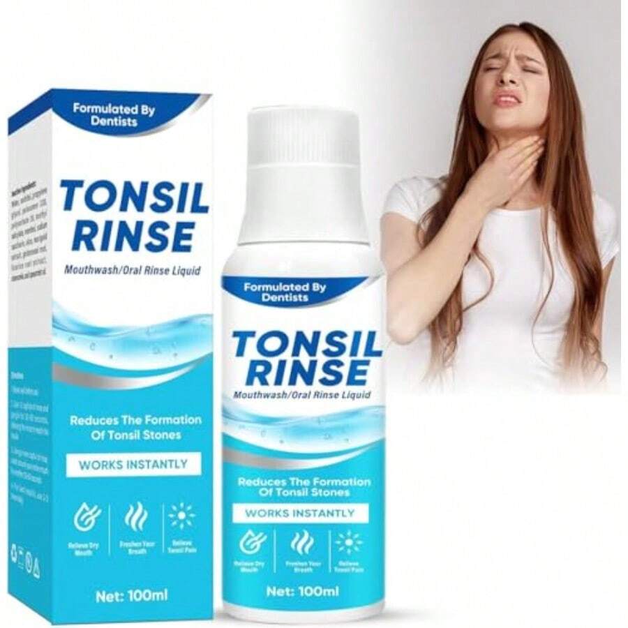 Tonsil Stone Over Effective Mouthwash Mint Flavored Oral Mouthwash Helps Soothe Tonsils Eliminates Bad Breath Relieves Dry Mouth Preservative And Alcohol Free - as pic - View 1