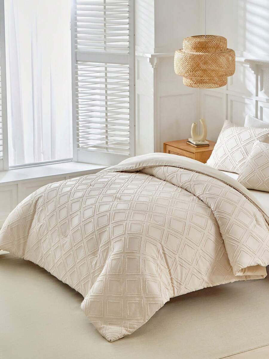 1 件夏季被子/毯子、床上用品、纯色薄被子、现代简约设计、米色空调被、柔软透气的床上用品、舒适亲肤的薄被子、房间装饰、适合单人床、全尺寸床、特大号床、大号床所有尺寸床、适合夏季、卧室宿舍用轻便床罩、家纺、可机洗、完美的节日礼物、返校季、秋季装饰、秋季装饰、房间装饰 - 米色 - 查看 1