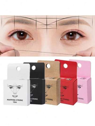 1 件，白色/黑色微刀片映射线永久化妆预墨眉笔线眉毛定位工具 PMU 供应、化妆、便宜、房间装饰、梳妆台、旅行、卧室、化妆配件