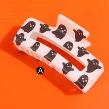 1 Piece Personalized Halloween Ghost,Pumpkin,Candy Corm Glow In The Dark Acetate Hair Claw Clip Fall Hair Accessories Autumn Hair Clips Fashion Hair Clutch Elegant Clips For Hair Winter For Vacation Outfits Woman