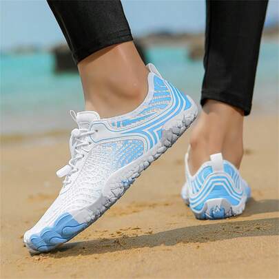 夏季女士涉水鞋，户外涉水沙滩鞋速干赤脚鞋，适合海滩、水上运动、派对、露营、漂流、游泳、健身、深蹲、健身房训练