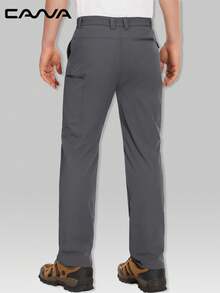 Cavva Men's Water Resistent Hiking Pants Windproof Quick-Dry Wear Resistence Breathable Ripstop Multi-Pockets Pants Fishing Work Camping Traveling - Dark Grey - View 3