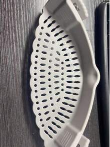1 Stück Silikon Abtropfer Clip, strapazierfähige Silikon-Topfhalter-Clips, leicht zu verwenden, hitzebeständig, kratzfest, geeignet für verschiedene Topfgrößen, verformungsbeständig, sichere und bequeme Schnalle, geeignet für Restaurant und Küche