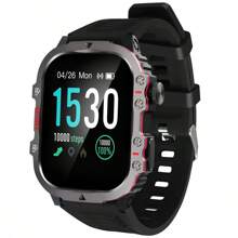 Eytlptoc 1.83 Inch Full Touch Smart Watch, For Men & Women, USB Charging, Wireless Calling & Message Reminder, Pedometer, Multiple Sport Modes Outdoor Fitness Watch, Exercise Tracking, Email Display, Activity Tracking, Positioning Navigation, Remote Camera/Music Control, Multi-APP Notification, Large Display, Compatible With Android & IOS