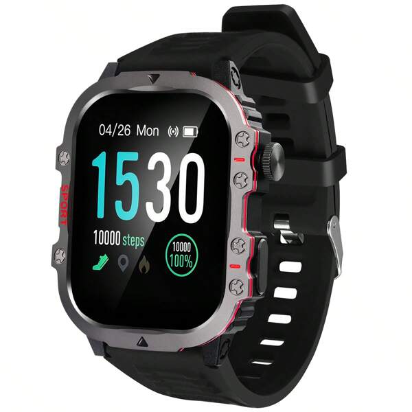 Eytlptoc 1.83 Inch Full Touch Smart Watch, For Men & Women, USB Charging, Wireless Calling & Message Reminder, Pedometer, Multiple Sport Modes Outdoor Fitness Watch, Exercise Tracking, Email Display, Activity Tracking, Positioning Navigation, Remote Camera/Music Control, Multi-APP Notification, Large Display, Compatible With Android & IOS