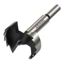 1 件装 6 毫米-100 毫米 Forstner 木工工具孔锯铰链钻孔钻头圆柄高碳钢铣刀