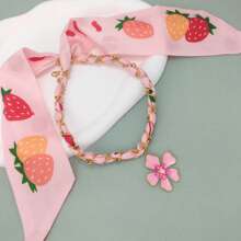 1 pieza Collar de bufanda de acero inoxidable para mujer, adecuado para vacaciones y viajes, verano