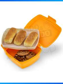 Plastic School Lunch Box For Children With Dividers And Locks - Dino - View 6