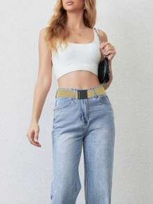 Nouvelle ceinture femme style bohème 2025 été, 4 cm de large, multicolore, taille unique réglable. Convient pour les sorties quotidiennes, les activités de plein air, les vacances décontractées, les promenades sur la plage, les fêtes et s'assorti avec les jupes moulantes, shorts en jean, costumes western et plus pour femmes.