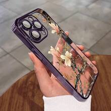 Funda protectora de alta calidad, diseño de flor de ciruelo, tacto suave, funda protectora de teléfono creativa personalizada, a prueba de golpes y anti-caídas para  17.17 Pro...17 Pro Max...17 Agua. 16.16 Pro...16 Pro Máx.16 más.. 15.15 Pro Max...15 Pro...15 más.. 14.14 Pro...14 más..14 Pro Max... 13.13 Pro...13 Pro Max...12.12 Pro...12 Pro Max...11.11 Pro...11 Pro Máx.XR.X.XS.XS máx.Serie Se.MiNi de pequeños regalos de Navidad, protección para cámara, siete colores, transparente, ligero, duradero y elegante. - Púrpura 1560 - Ver 2