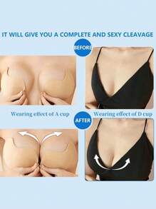 1 Paio di Reggiseni Adesivi Senza Spalline | Reggiseno Appiccicoso Push-Up Invisibile | Reggiseni Riutilizzabili Autoadesivi Senza Schiena per Donne | Supporto Sollevamento per Abiti da Sposa e Senza Schiena