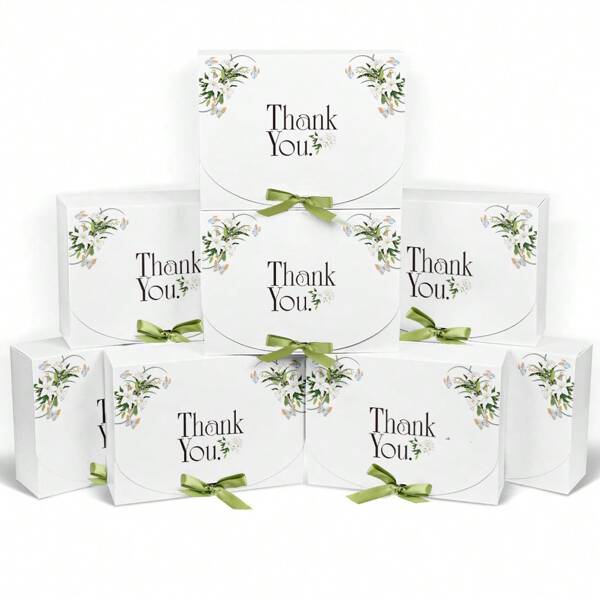 10 piezas Caja de regalo con hojas de palma para dulces para recuerdos de boda, suministros para fiestas de cumpleaños, caja de embalaje, recuerdos de fiesta, decoración de cumpleaños, decoración de boda, suministros para fiestas