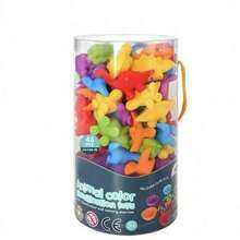 Sensory Early Education Montessori STEM Toys Set, Counting Toys Matching Games And Sorting Bowls Preschool Learning Activities Sorting Gifts(Packing Style Is Random) - Multicolor - View 13