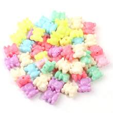 50个/包镀膜长管珠、雪花珠、苹果珠等各种款式珠子。可爱手链、手机链DIY工艺装饰塑料珠