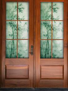 1pc Fresh Dandelion & Leaves Vine Window Sticker, Spring Greenery Decor Series, Double-Sided Printing, See-Through Glass Door/Window Decal, Static Cling Wall Sticker Room Decor Home Decor Wall Decor Bathroom Decor Bedroom Decor Room Decoration Stuff Living Room Decor House Decor Home Decor Living Room Wall Art Wall Paper Stickers Personalised Stickers