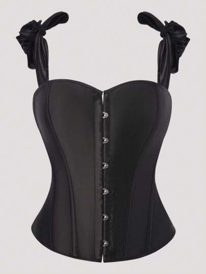 Débardeur classique noir polyvalent avec bretelles réglables, top galbant pour femmes