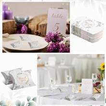 LQY 100 PCS 4.5Inch X 3.5Inch Kraft Paper Pillow Gift Boxes Candy Treat Gift Box Wedding Party Favor Boxes Sweet Bags Thank You Box For Wedding Bridal Shower   Shower Birthday Party Supplies 1439 - White - View 6