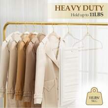 5pcs Transparent Acrylic Multi-Function Clothing Hangers, Home Use