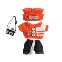 6.69 pollici Vestiti di bambola, compatibili con , include 3 outfit - cappello secchio alla moda, maglione e set di pantaloni o gonna, adatto per bambole di 6.69 pollici, accessori carini per bambole per giochi e esposizione (scarpe e bambola non incluse)