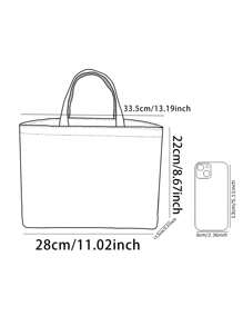 Animal Pattern Double-Sided Printing Portable Insulated Lunch Bag With Large Capacity Ice Pack, Suitable For Office And School Travelback To School School Stuff Bag For School Work Lunch Bag For Women Cooler Bag Picnic Accessories