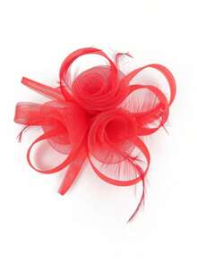 1 peça de fascinator com penas, tiara feminina para chá da tarde, coquetel, casamento, noiva, presilha para cabelo, presente para mulheres e meninas, aniversário, Dia das Mães, chapéus para o Kentucky Derby, presentes, acessórios de cabelo, noite de gala - Multicolorido - Ver 15