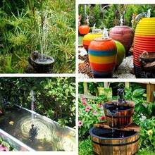 AISITIN 1.5W Solar Fountain Bird Bathing Fountain Bird Feeding Appliance With 8 Nozzles Split Type DIY Suitable For Garden, Pool, Courtyard Decoration - 1.5W - 查看 6