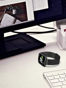 1 pieza Banda de reloj inteligente de acero inoxidable de unicolor con liberación magnética rápida y diseño hueco de estilo Milanés, compatible con Honor Watch Rossini 2i - Para Rossini 2i - Ver 2