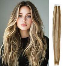 20pcs Tape In Hair Extensions Synthetic Hair 24 Inches 35g/Pack Straight Hair Extensions