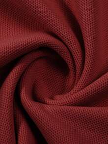 GRDR Men's Fashion Short Sleeve Casual Commuting Polo Shirt - Burgundy - View 6