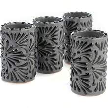 Cups - Gray Background Black Brushstroke - View 3