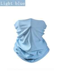 1件装轻便男女通用运动骑行冰丝颈套，透气吸湿运动头带颈部保暖面罩 - 彩色 - 查看 10