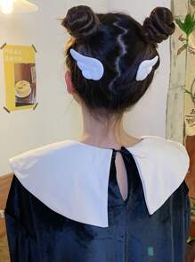 Fermagli per capelli a forma di ali 2 in 1, accessori per capelli dolci e carini, adatti per uscire, appuntamenti, regali di San Valentino, decorazione di moda, diadema francese elegante, adatti per centinaia di acconciature, adatti per tutte le stagioni e uso quotidiano, fermagli piatti, mollette per capelli, pinze per capelli