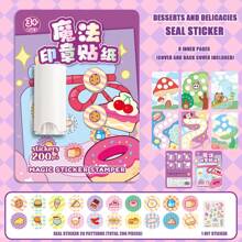 1 pièce Autocollants de cachet magique, autocollants de récompense de bande dessinée pour le scrapbooking DIY, autocollants de sceau d'éloge convenant pour récompenser et féliciter les étudiants, fournitures scolaires, rentrée des classes