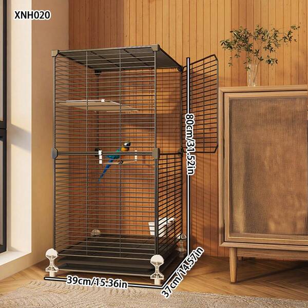 Cage à oiseaux plus épaisse et plus dense, convenant aux perroquets, aux cacatoès, aux aras, à la grande volière pour oiseaux, au pivoine, au merle de la Chine et aux oiseaux perle