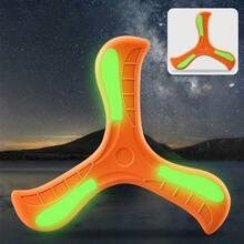EVA Foam Throw Boomerang, Glow-In-The-Dark Outdoor Triangular Design - Multicolor - View 1