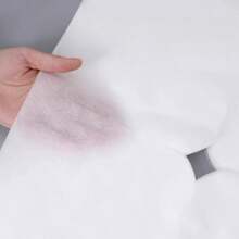 100pcs Disposable Non-Woven Fabric Stain Proof Spa Towel With Face Hole Massage Table Bed Cover Towel For Salon Soft Anti Fouling Care Pad Beauty Salon Spa Cross Hole Pillow Towel Supplies - Multicolor - View 4