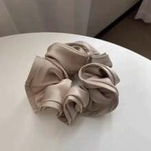 1 elegantă de păr extra mare din satin, elegantă, minimalistă, accesoriu de păr versatil, potrivită pentru zi cu zi, serviciu, călătorii, coadă de cal, coc, spălare față, machiaj, asortare la modă, elastic de păr, accesorii de păr, elastice de păr