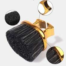 Professional Beard Brush With Ring Grip Barber - Gold - View 2