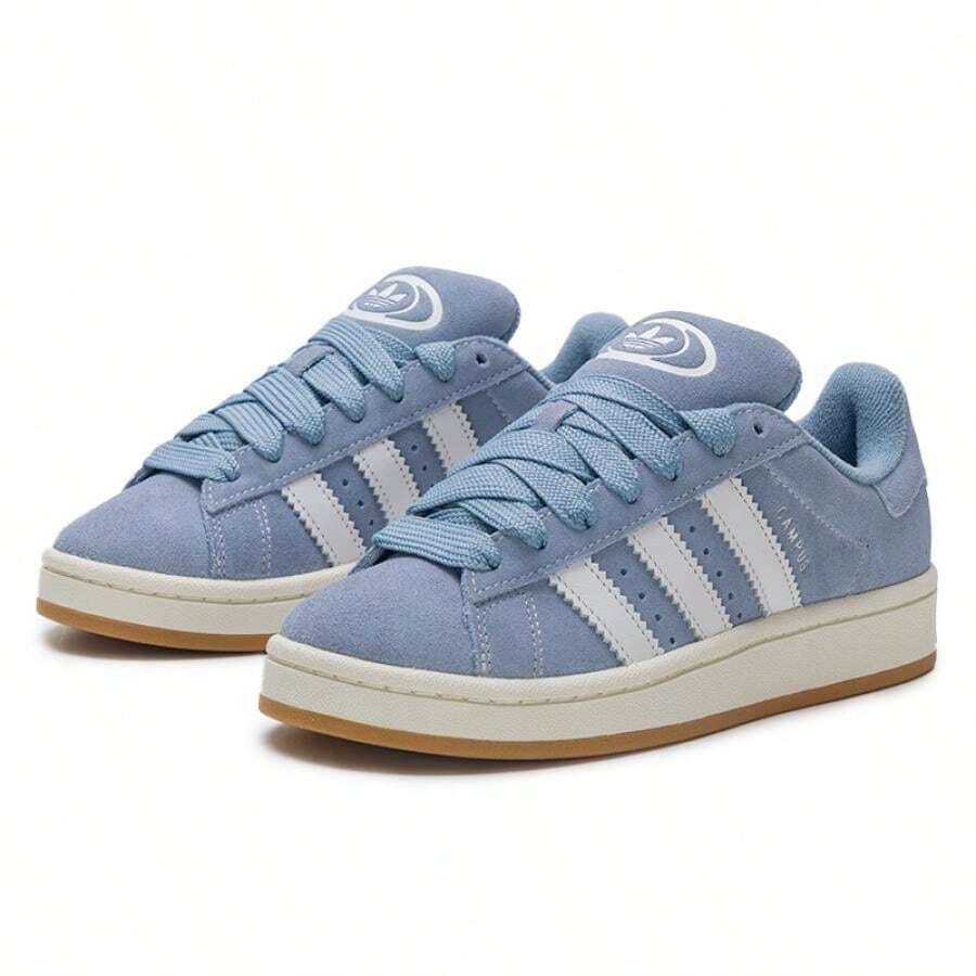 Adidas Originals 三叶草校园00年代运动鞋，轻便舒适的休闲平底鞋 - 質感藍/白/漢玉白 - 查看 1
