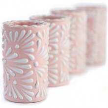 Cups - Pink Background With White Brushstrokes - View 8
