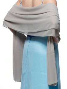Elegant Women Shawls Wraps For Evening Dresses Bridal Bridesmaid Wedding Shawl Solid Color Party Capes Decoration Scarf