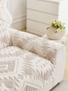 1pc All Season Sofa Cushion Cover, Warm Thickened Sofa Seat Protector, Modern Minimalist Anti-Slip Sofa Slipcover, Dust-Proof And Washable, Soft And Fade-Resistant, Pet-Friendly, Fits L-Shaped Sofa And 1/2/3/4 Seater Sofa