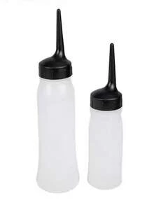 直嘴洗发瓶、染发剂分配瓶、沙龙护发油和干洗洗发水瓶、返校、旅行度假必需品、女士发饰 - 白色 - 查看 1