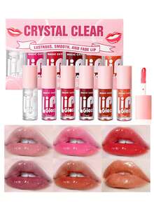 莎琪诺6件套梦幻唇彩套装盒胶囊唇油透明保湿滋润水光唇部护理 - 彩色 - 查看 4