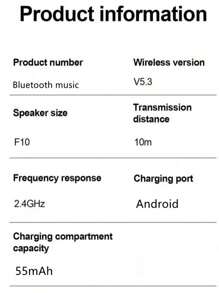 Écouteurs stéréo sans fil compatibles Bluetooth pour le sport, écouteurs intra-auriculaires de musique universels avec crochets d'oreille mini, HIFI