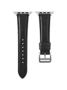 Premium Crazy Horse Leather Band For Apple Watch - Double-Sided Vintage Business Strap With Adjustable Brass Buckle | Soft Replacement Bands Fits Series Ultra/SE/10/9/8/7/6/5/4/3/2/1 (38-49mm) Unisex - 38mm/40mm/41mm - View 18