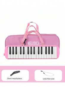 Melodica de 32 teclas con boquilla, instrumento musical de teclado de aire con bolsa de transporte