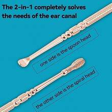 Spiral Ear Wax Remover Ear Cleaning Tool Ear Wax Removal Tool Ear Cleaner Ear Wax Removal Kit Spring Ear Wax Cleaner Tool Set - 如圖 - 查看 2
