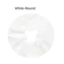 100pcs Disposable Non-Woven Fabric Stain Proof Spa Towel With Face Hole Massage Table Bed Cover Towel For Salon Soft Anti Fouling Care Pad Beauty Salon Spa Cross Hole Pillow Towel Supplies - Multicolor - View 9