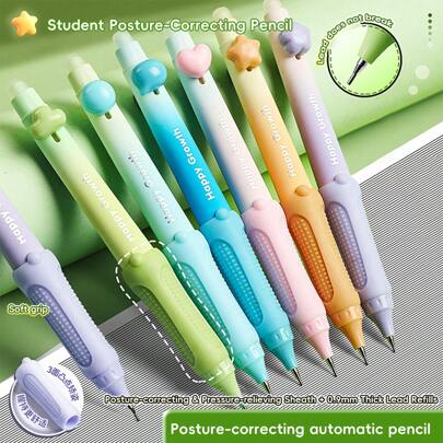 3pcs 0.9mm Mechanical Pencil, 3 Pencils For Students To Use As Drawing Tools, Smooth Writing And Note Taking, Student Stationery Writing Supplies, Must-Have School Supplies For The Start Of The School Season Back To School